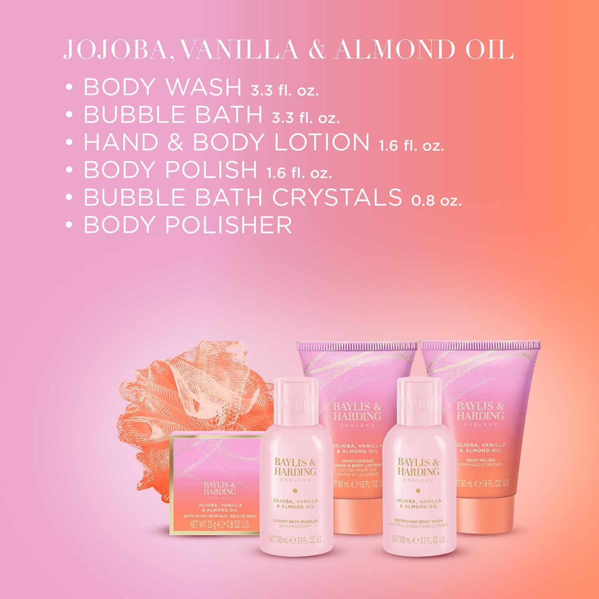 Baylis & Harding body polish close-up showing grain texture for effective exfoliation