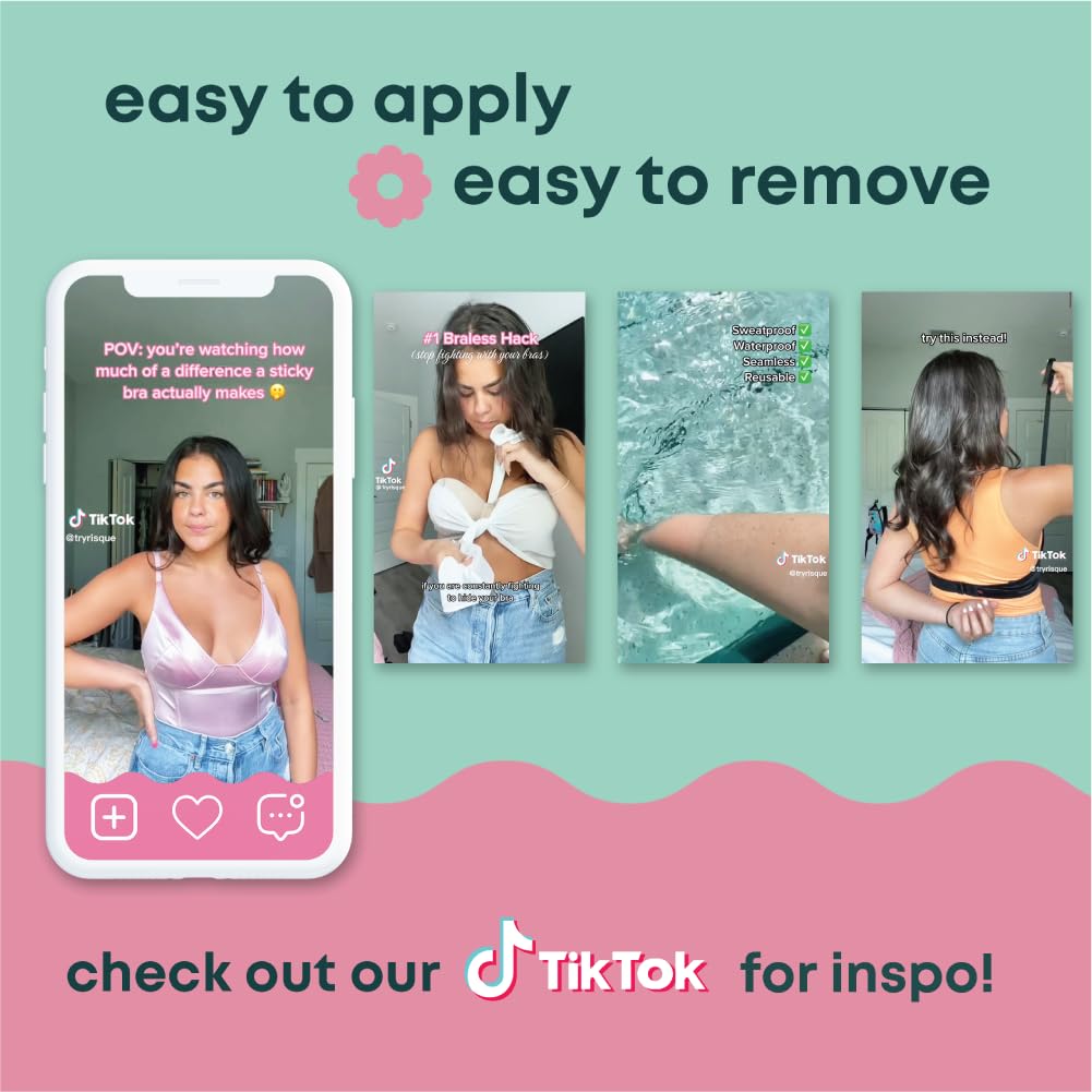 Bayside pad applied to décolleté demonstrating discreet smoothing benefit