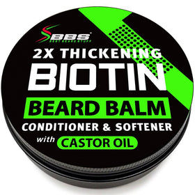 BBS BEST BEARD STUFF front jar showing product label and size, highlights quick absorption