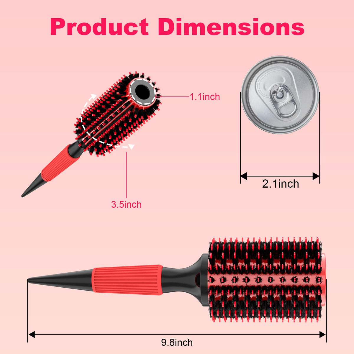 BBV brush on vanity next to dryer for a polished routine and salon finish