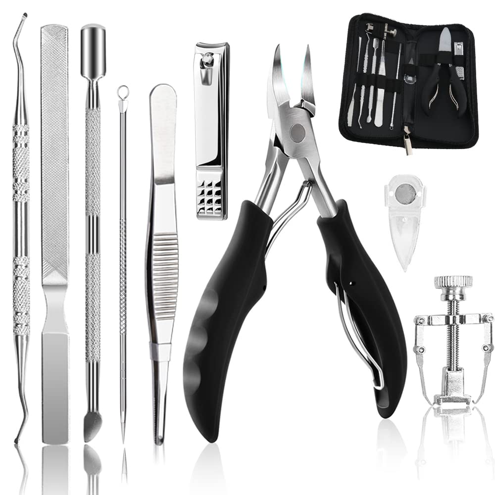 Bcabo front packaging showing all included pedicure tools and user manual for easy identification