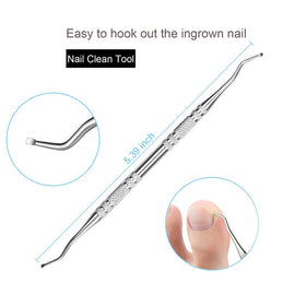 Bcabo tool in use lifting nail edge to relieve pressure and reduce discomfort