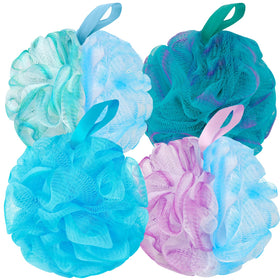 BCKENEY front packaging showing four loofahs and brand, highlights value
