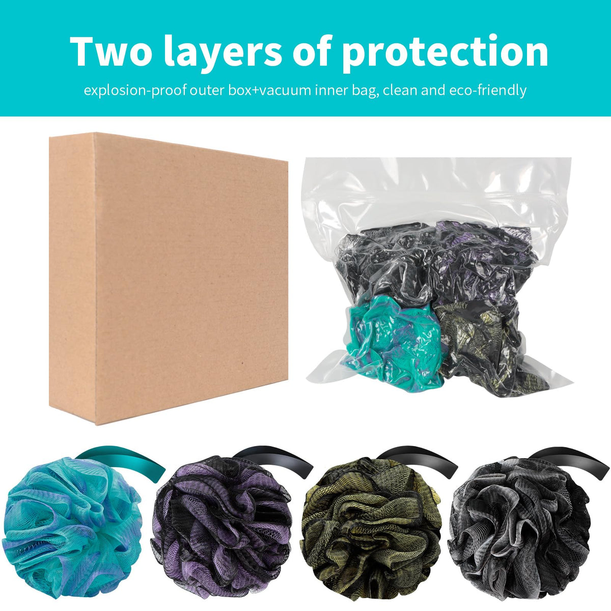 BCKENEY loofah in a bathroom setting showing practical everyday use benefit