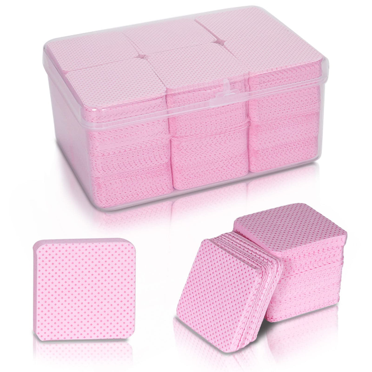 Bcowos front packaging showing 1080 pads and storage case for convenient use