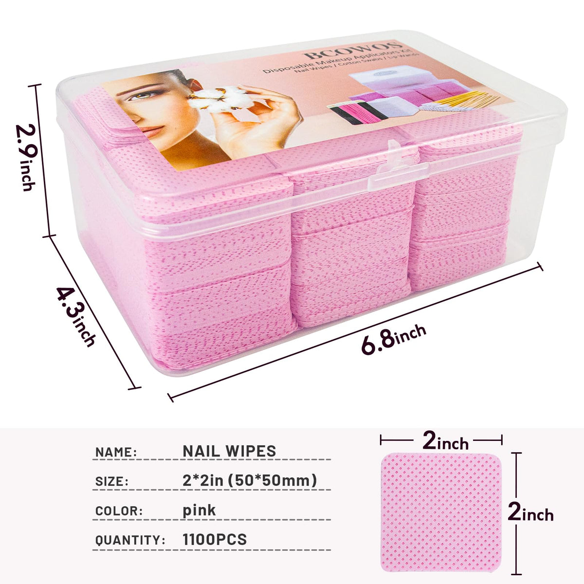 Bcowos pads in a beauty kit showing portability and ready-to-use convenience