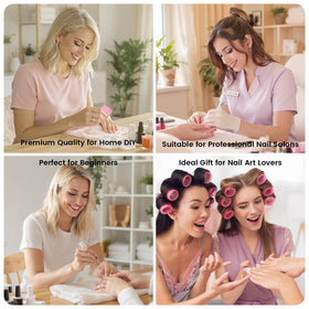 Bcowos wipe removing nail polish demonstrating lint-free, smooth finish benefit
