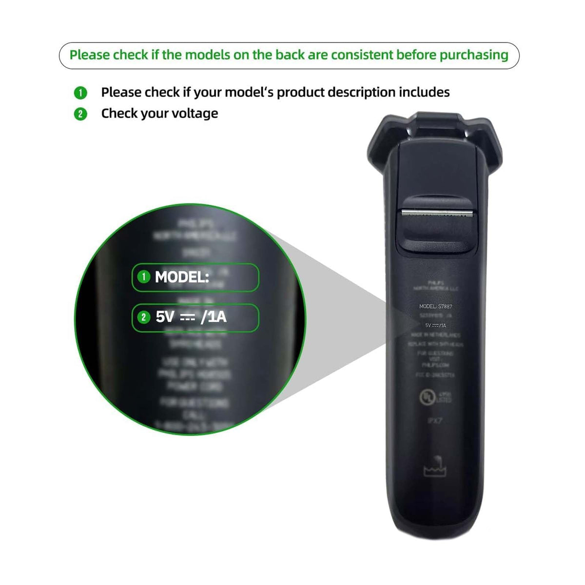BCWJ NETS powering a QP2724 shaver to illustrate reliable in-use charging