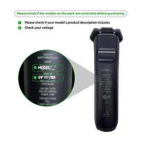 BCWJ NETS powering a QP2724 shaver to illustrate reliable in-use charging