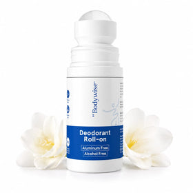 Be Bodywise front packaging showing bottle and floral scent benefit