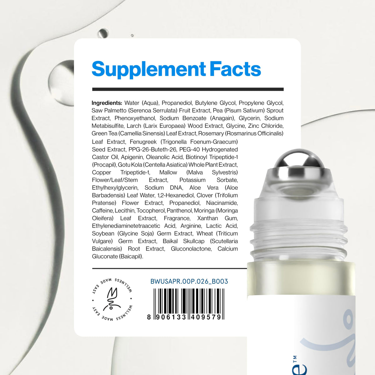 Be Bodywise travel pouch with serum illustrating convenience on-the-go