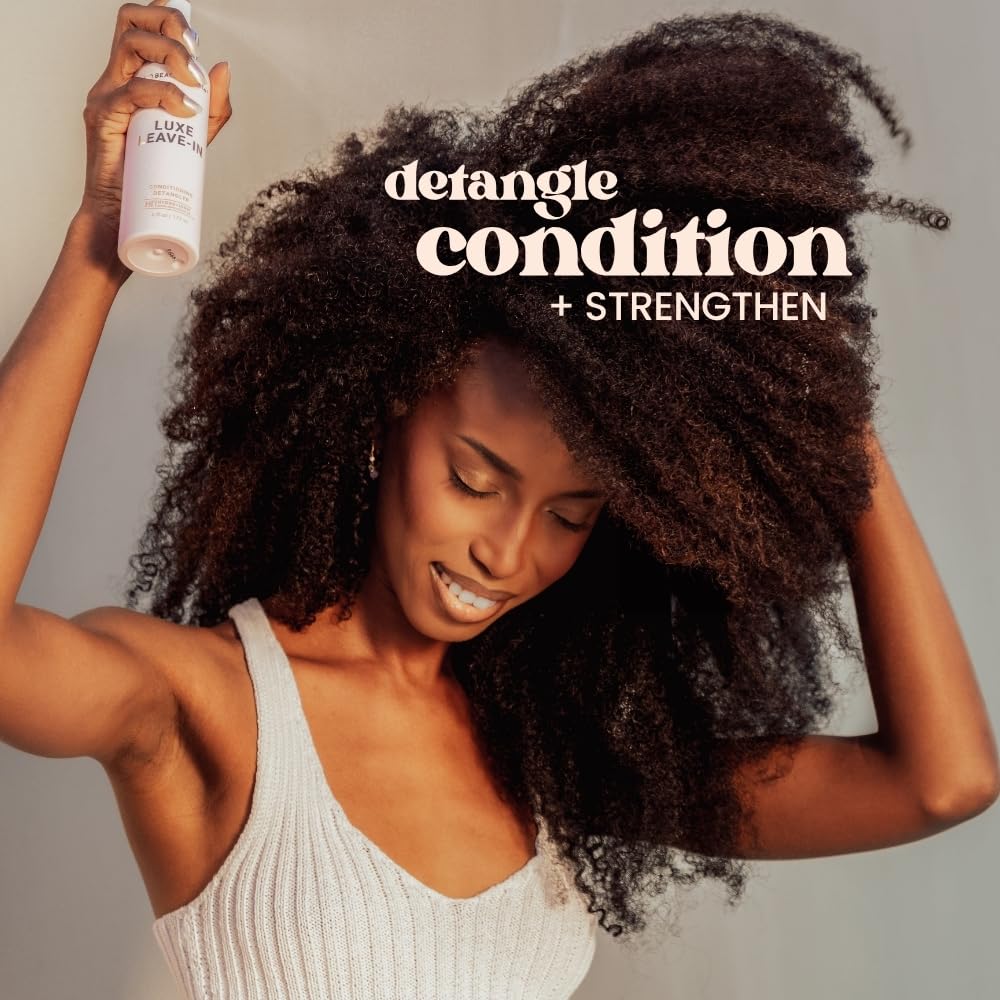 Beachwaver spray applied to wet hair illustrating detangling before combing for gentler styling