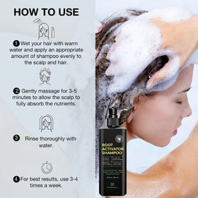 Beadlamey in-shower lifestyle image of man using shampoo for daily scalp care