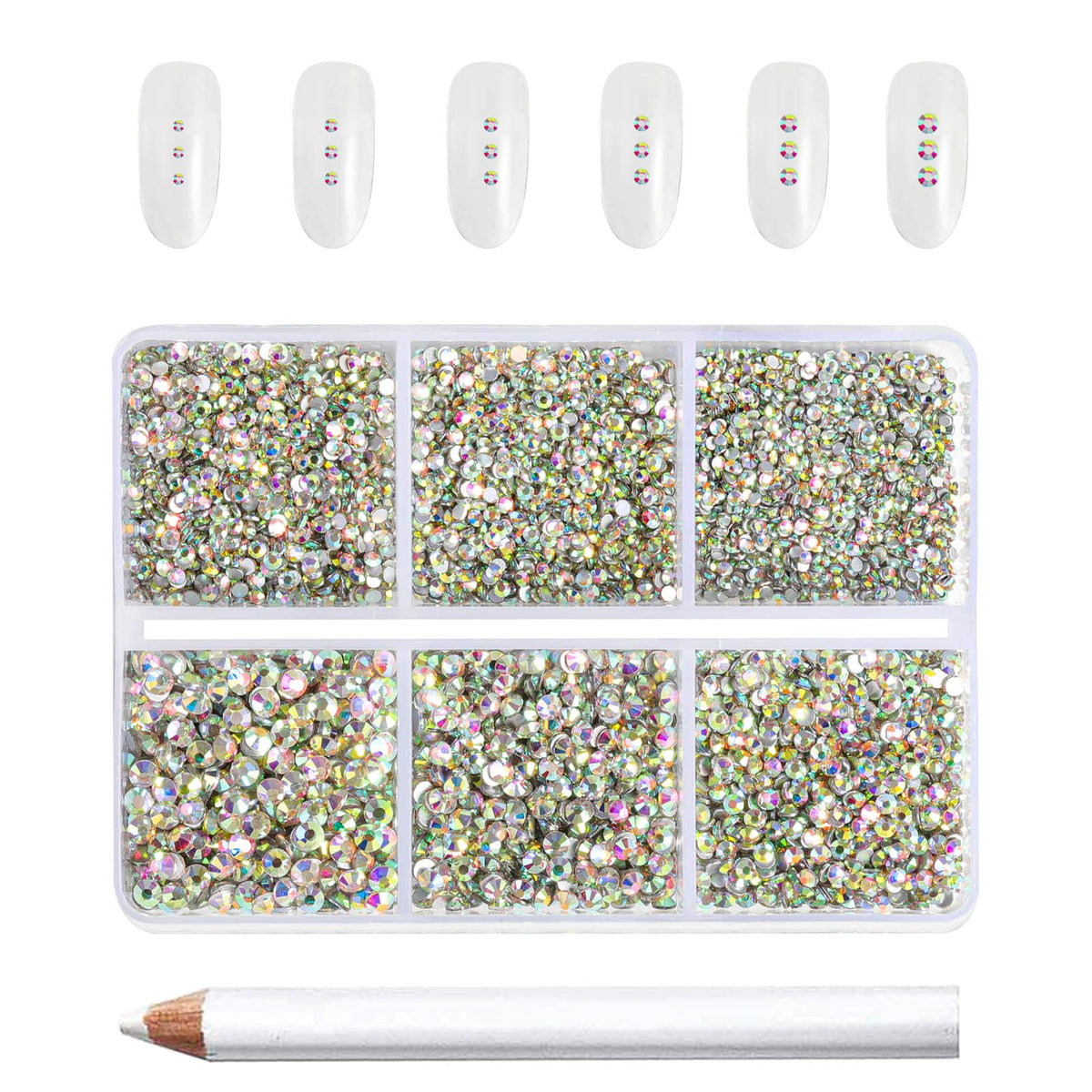 BEADSLAND front packaging with sorted boxes and wax pick for easy organization