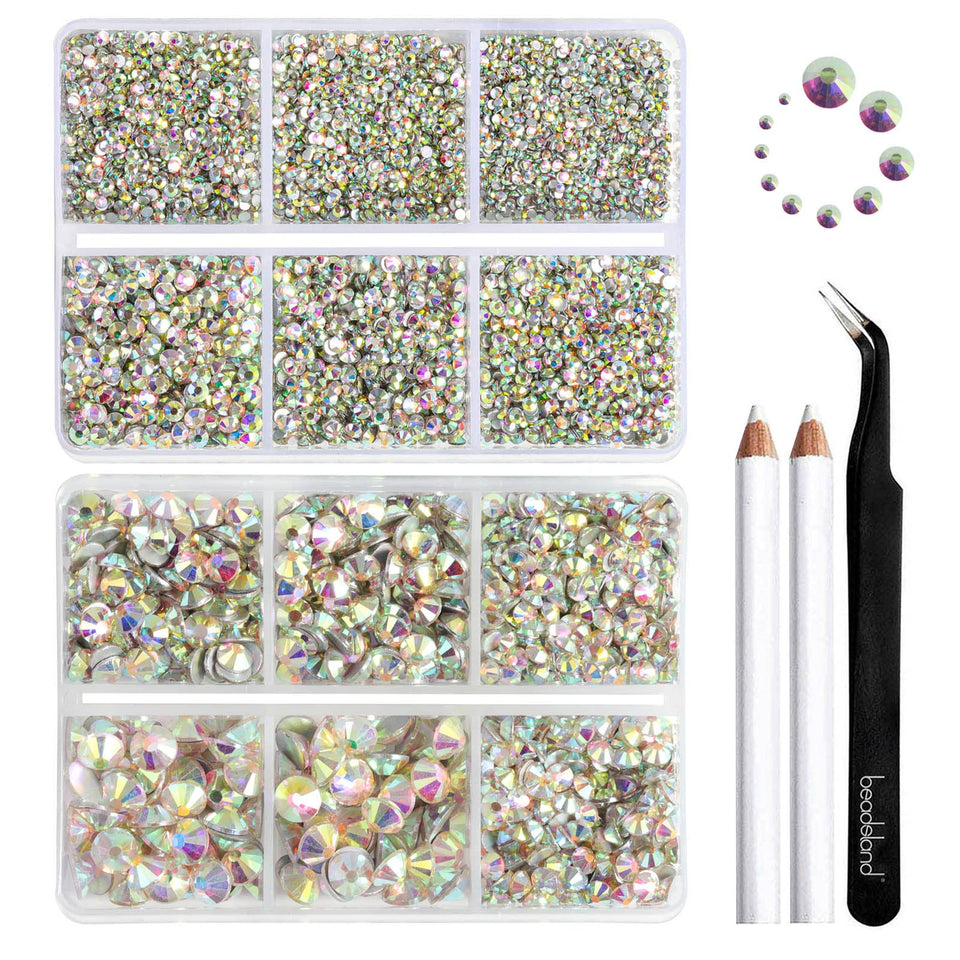BEADSLAND front packaging showing compartmented box and included tools for easy organizing