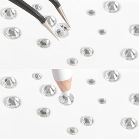 BEADSLAND SS20 and SS30 larger rhinestones size comparison for bold accents