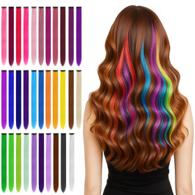 BEAHOT front packaging showing 32 colorful clip-in pieces and benefits