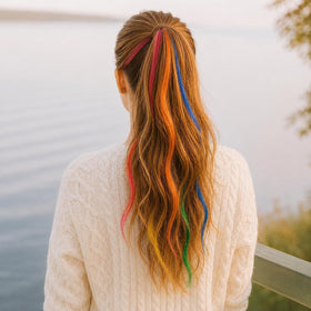 BEAHOT lifestyle party scene with extensions adding colorful costume appeal benefit