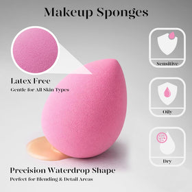 BEAKEY applying foundation with brush demonstrating smooth coverage