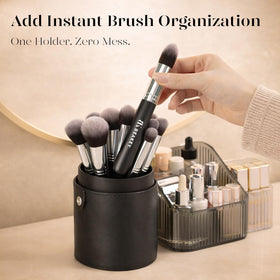 BEAKEY synthetic bristles close-up showing soft texture for smooth blending