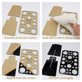 BEAKEY collapsed flat on counter for compact storage and easy travel