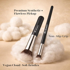 BEAKEY eye brushes with shadow showing precise crease and lid work