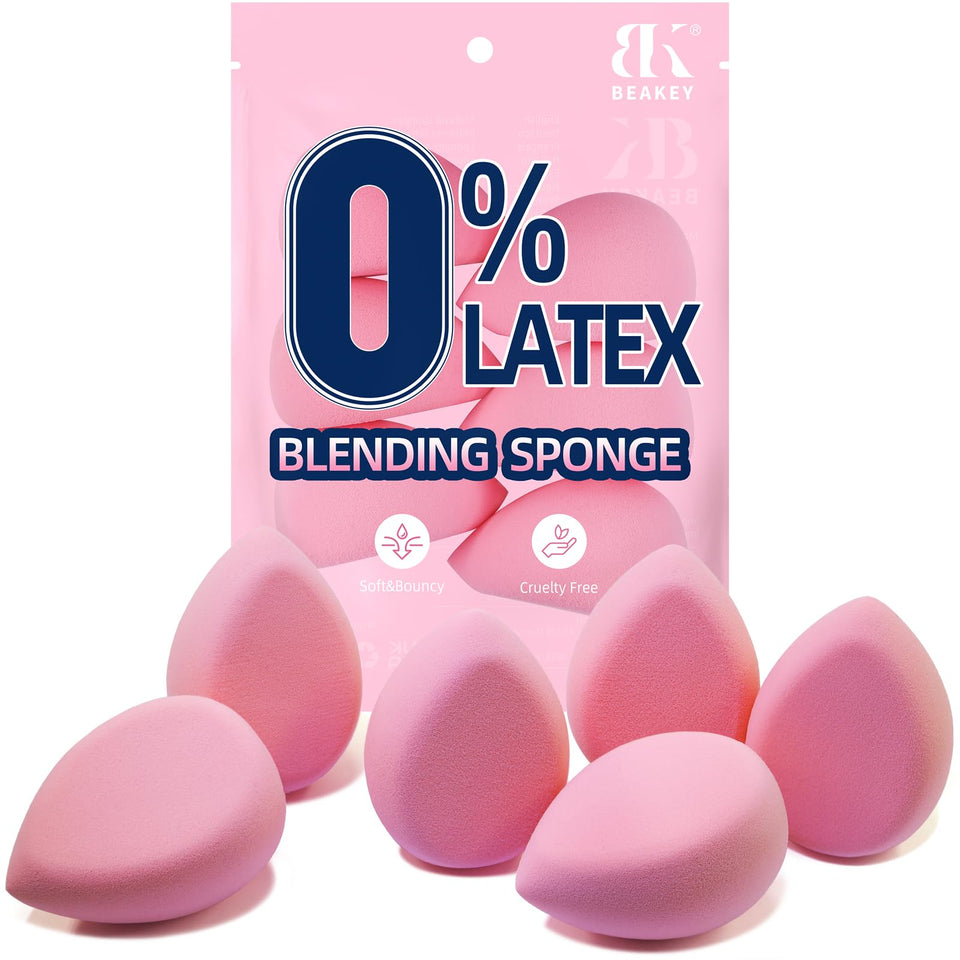 BEAKEY front view of six flat duo sponges shows compact packaging and fast application benefit