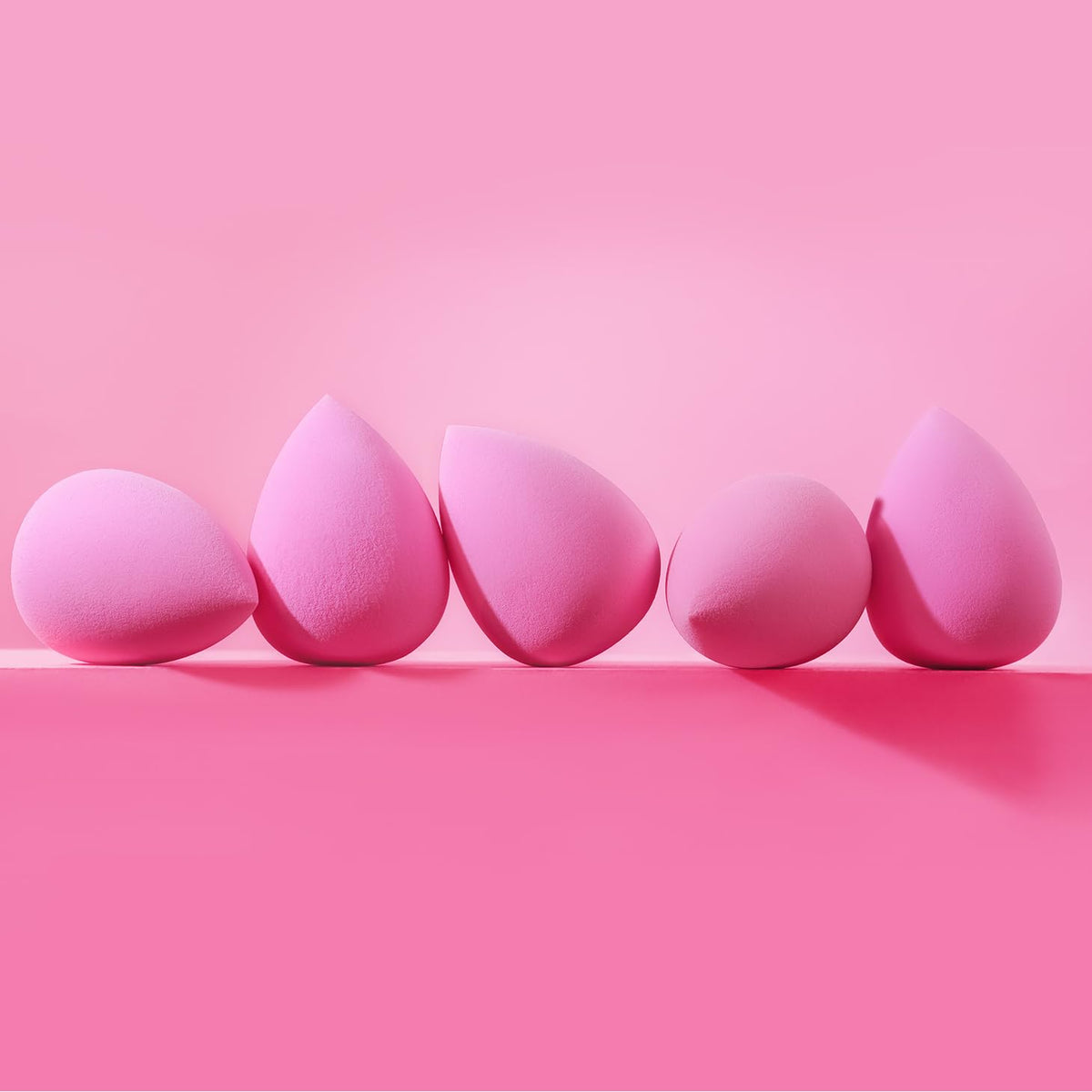 BEAKEY sponge staged with makeup for on-the-go beauty convenience