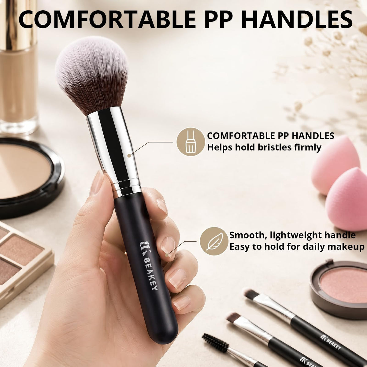 BEAKEY two sponges expanded after wetting for crease-free, smooth finish