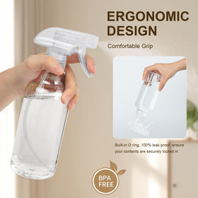 Bealee bottle misting indoor plant leaves, gentle humidity control benefit