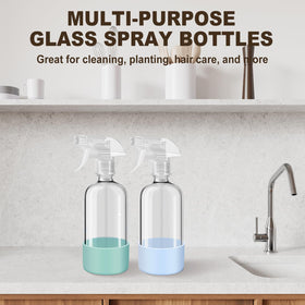 Bealee kit laid out including two bottles, sleeves, and funnel ready to use