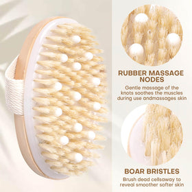 Bealihelp brush held in hand showing size and easy-to-control scale