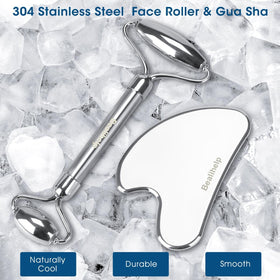 Bealihelp close-up of roller head and smooth texture for gentle, hygienic massage