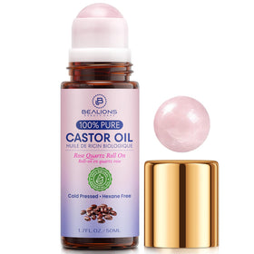 Bealions roller ball front packaging showing bottle and label benefit