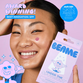 BEAME tear-away sticker sheet detail for quick on-the-go use