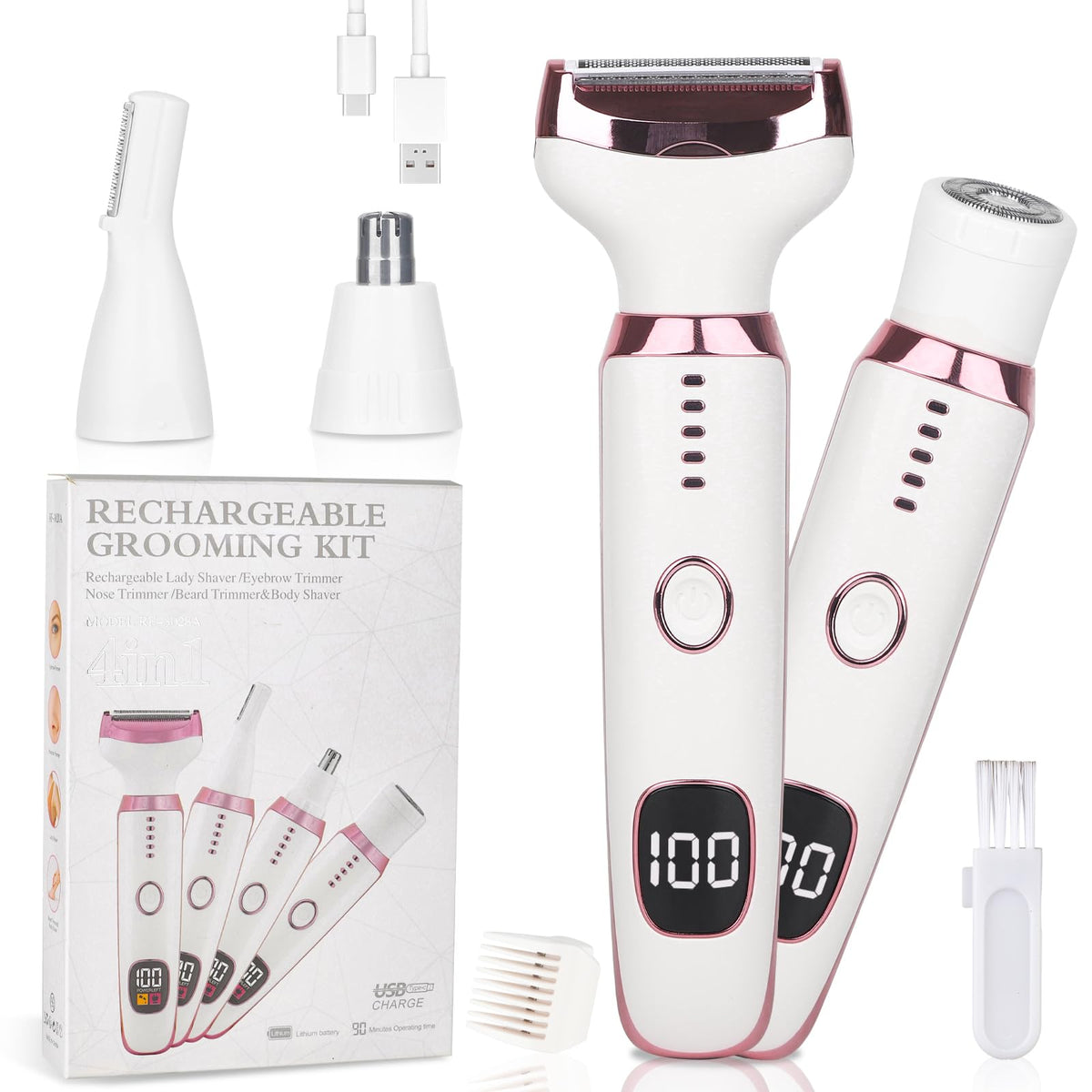 Beanify front view multicolor shaver showing sleek design and portability