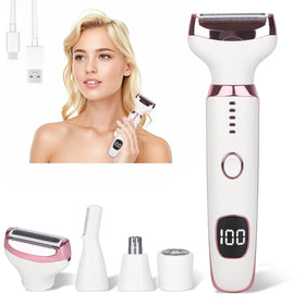 Beanify front view shaver showing sleek design and portability benefit