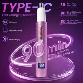 Beanify LED display on handle showing battery level for travel peace of mind