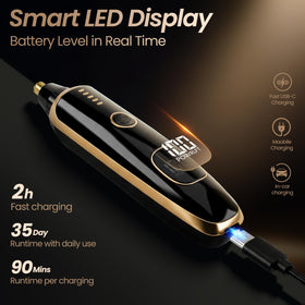 Beanify LED display lit showing battery level for reliable use