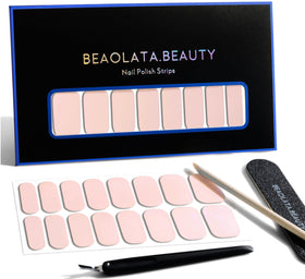 Beaolata front packaging showing sweet pink wraps and kit for quick salon results