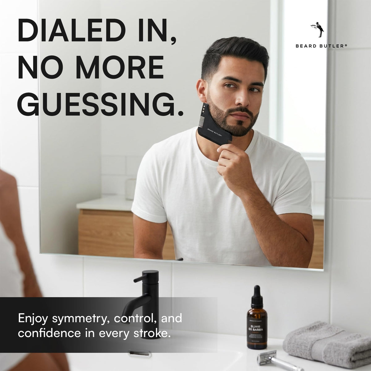 Beard Butler edge and slot detail helping align trimmer blades accurately