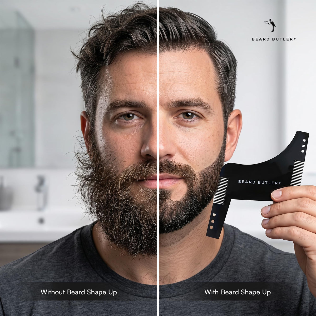 Beard Butler used at neckline for consistently sharp, tidy neck edges