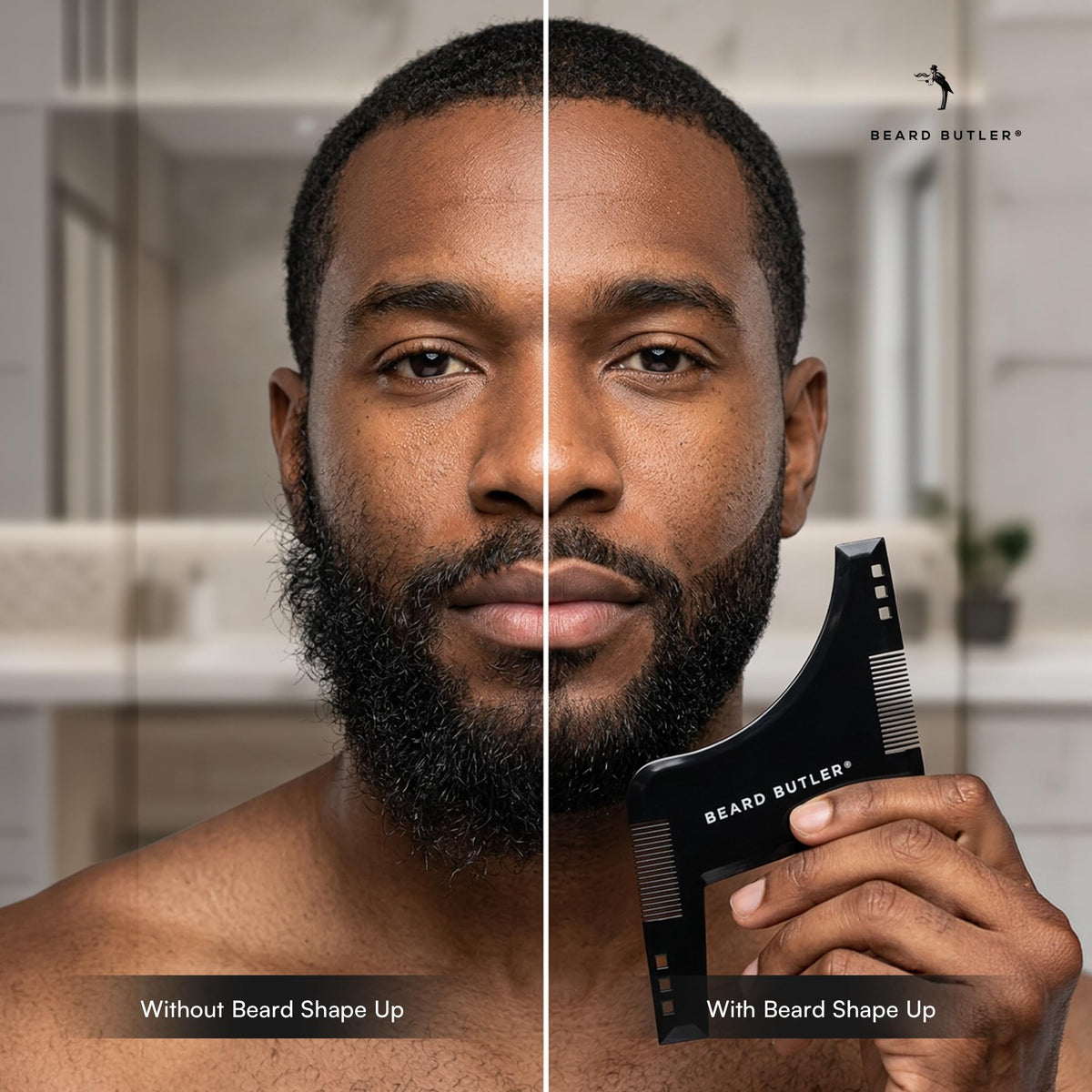 Beard Butler paired with a beard pencil for defined pre-shaping control