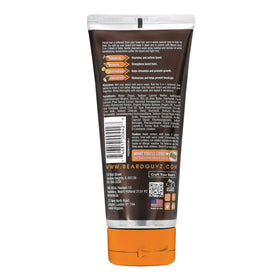 Beard Guyz creamy lather texture on palm demonstrating rich foam and effective cleansing
