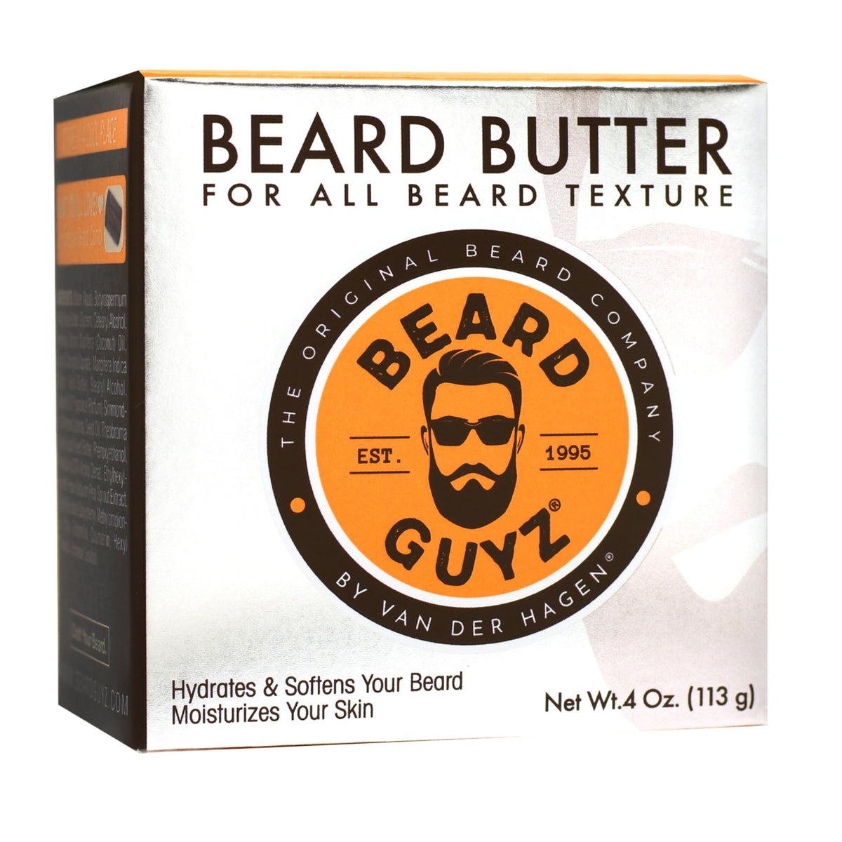 Beard Guyz open jar close-up texture highlighting smooth non-greasy butter