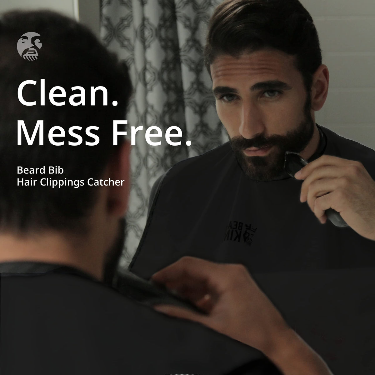 BEARD KING close-up of fabric texture highlighting easy-clean, stick-free surface