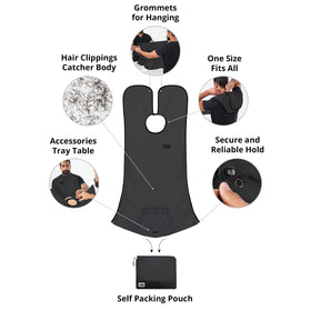 BEARD KING tool tray holding trimmer and scissors for organized grooming