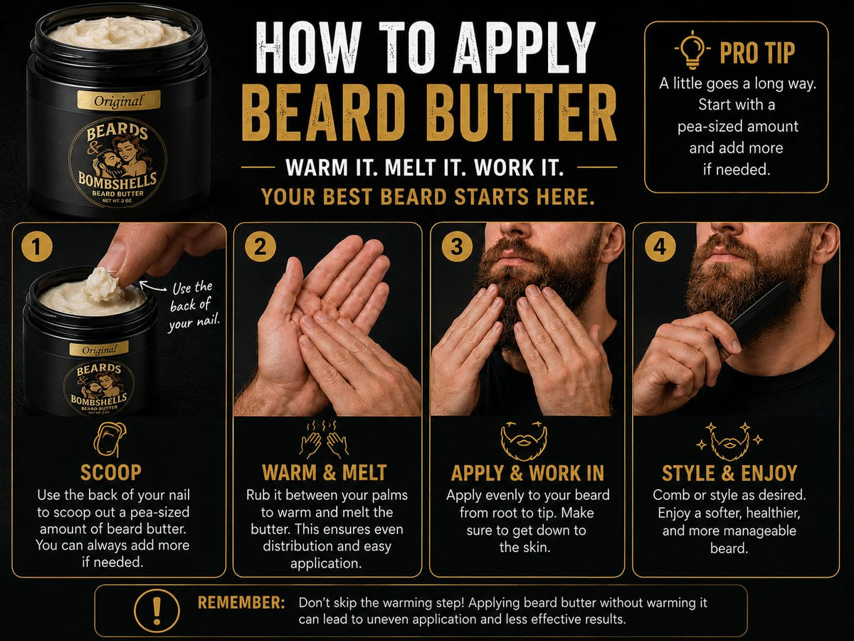 Beards & Bombshells before and after showing reduced frizz and shape