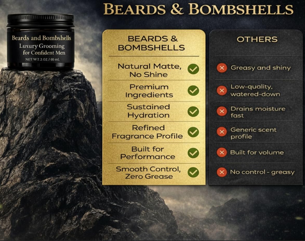 Beards & Bombshells jar next to coin showing compact, travel-friendly size