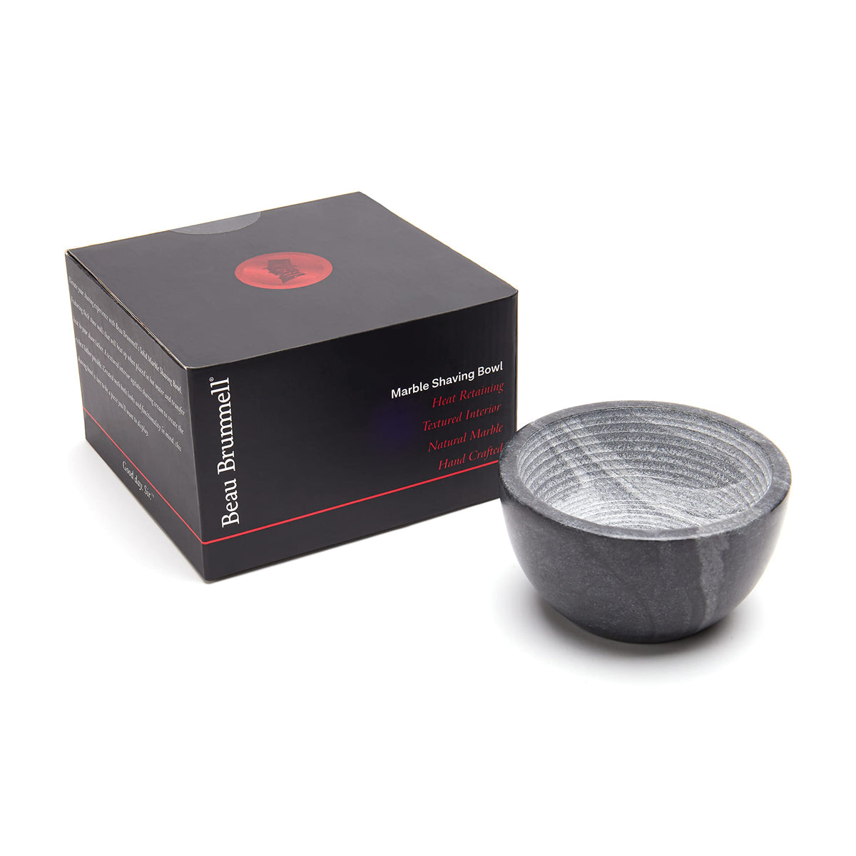 Beau Brummell heated bowl demonstrating heat retention to warm shaving lather